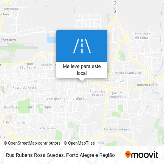 Rua Rubens Rosa Guedes mapa