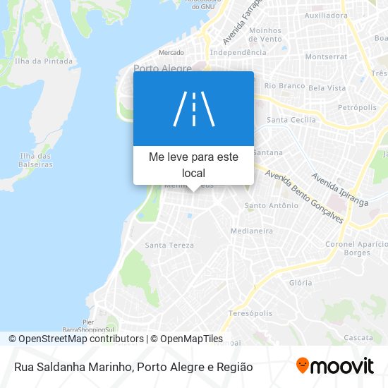 Rua Saldanha Marinho mapa