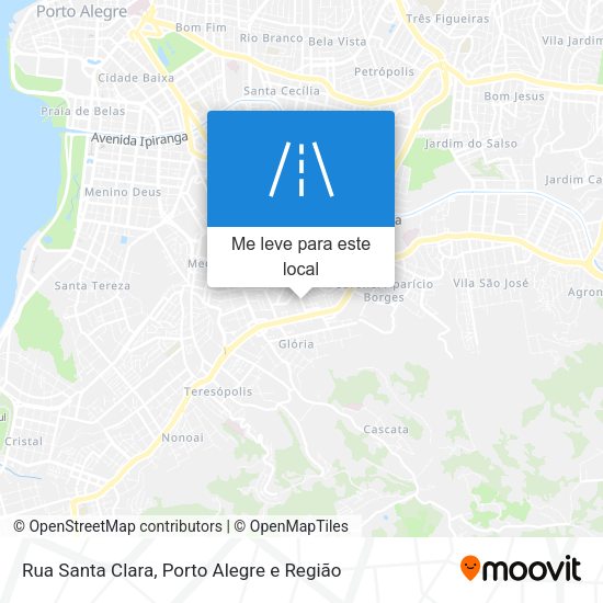 Rua Santa Clara mapa