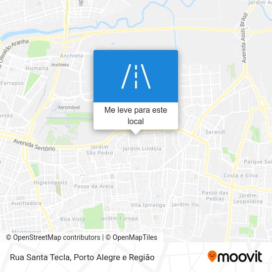 Rua Santa Tecla mapa