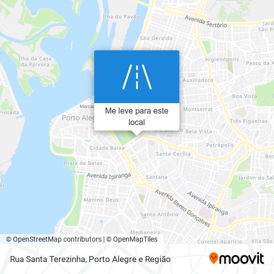 Rua Santa Terezinha mapa