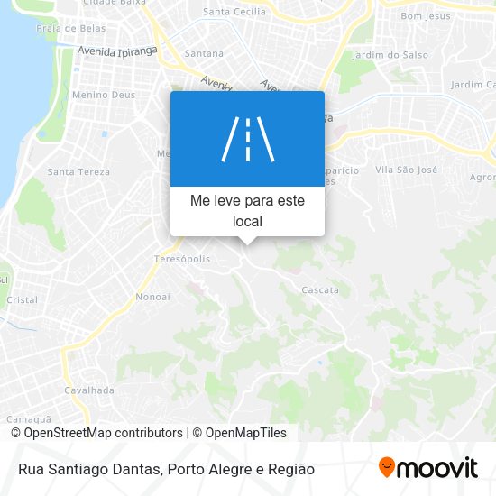Rua Santiago Dantas mapa