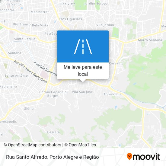 Rua Santo Alfredo mapa