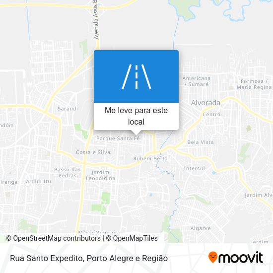Rua Santo Expedito mapa