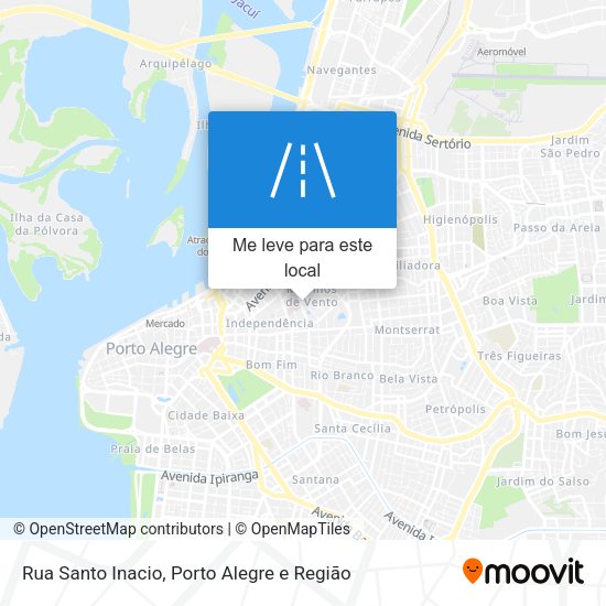 Rua Santo Inacio mapa