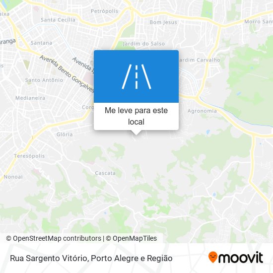 Rua Sargento Vitório mapa