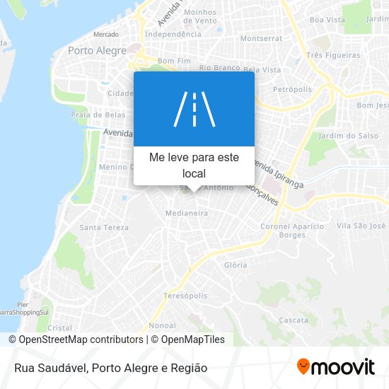 Rua Saudável mapa