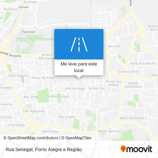 Rua Senegal mapa