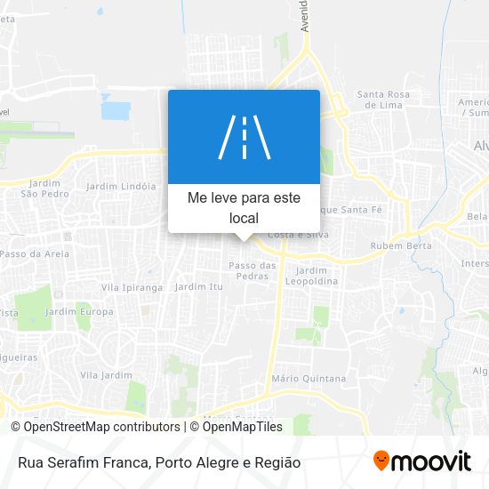 Rua Serafim Franca mapa