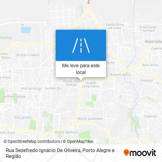 Rua Sezefredo Ignácio De Oliveira mapa