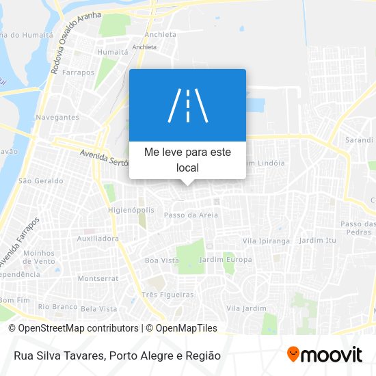 Rua Silva Tavares mapa