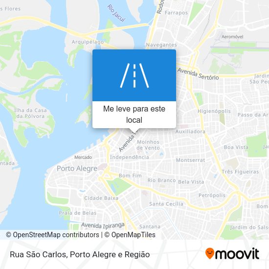 Rua São Carlos mapa