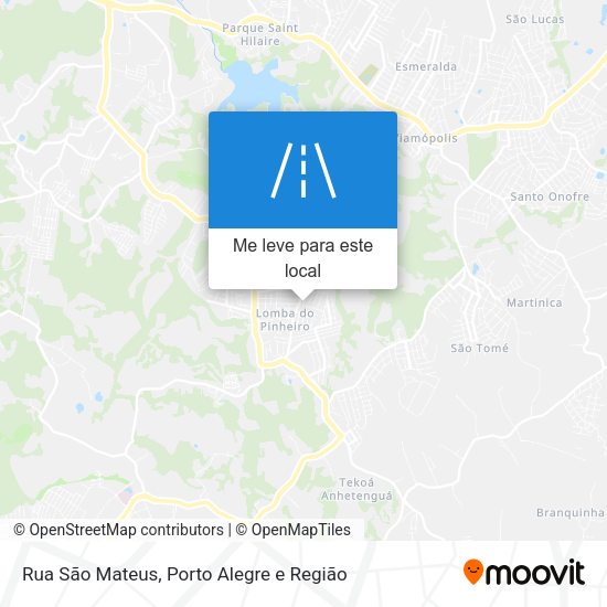 Rua São Mateus mapa