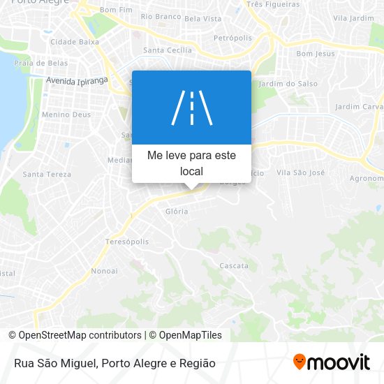 Rua São Miguel mapa