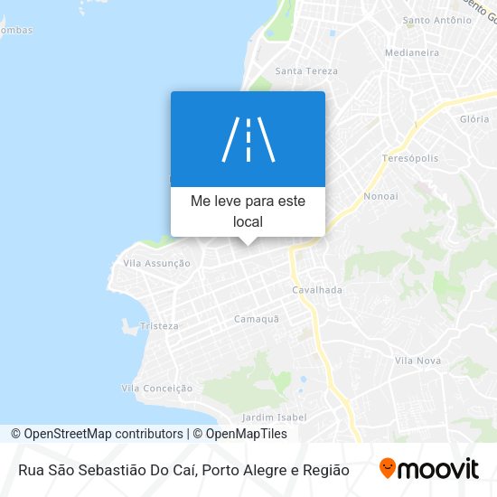 Rua São Sebastião Do Caí mapa