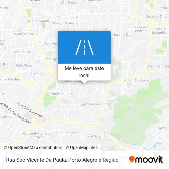 Rua São Vicente De Paula mapa