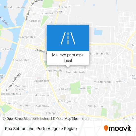 Rua Sobradinho mapa