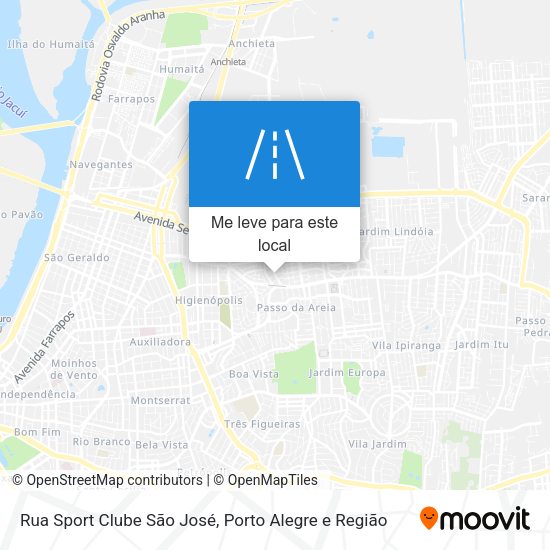 Rua Sport Clube São José mapa