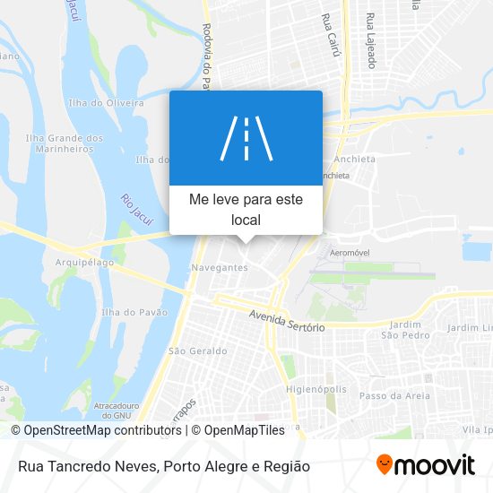 Rua Tancredo Neves mapa