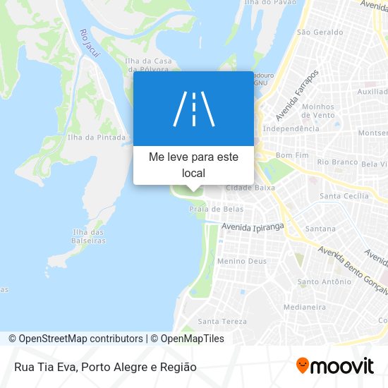 Rua Tia Eva mapa