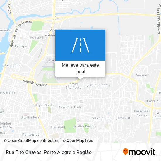 Rua Tito Chaves mapa