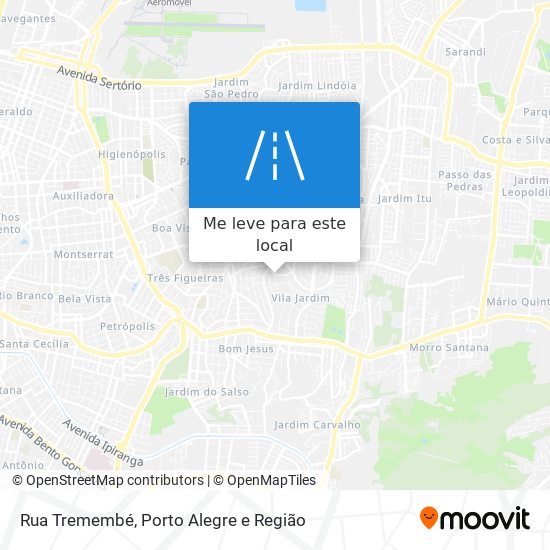 Rua Tremembé mapa