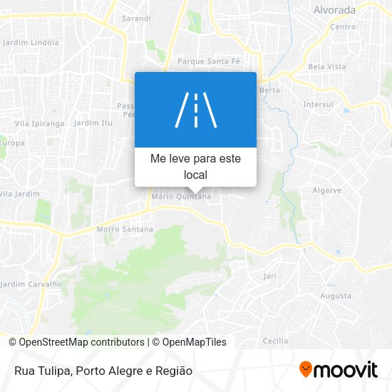 Rua Tulipa mapa