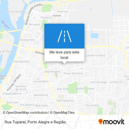 Rua Tuparaí mapa