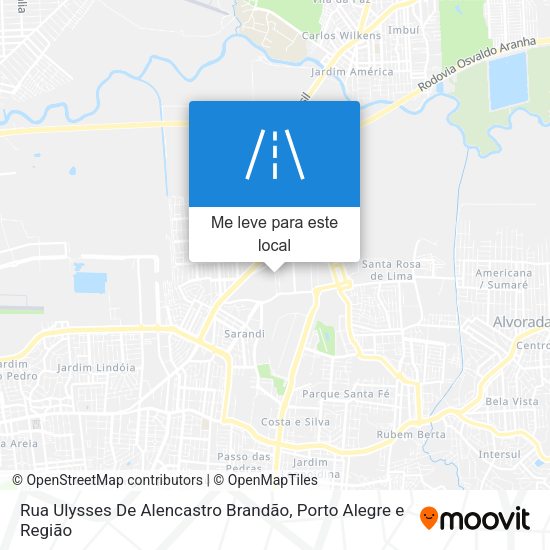 Rua Ulysses De Alencastro Brandão mapa