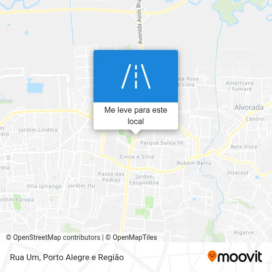 Rua Um mapa