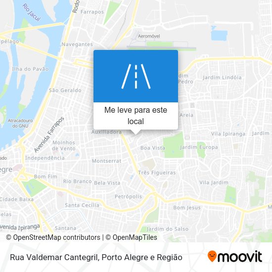 Rua Valdemar Cantegril mapa