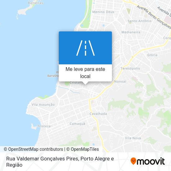 Rua Valdemar Gonçalves Pires mapa