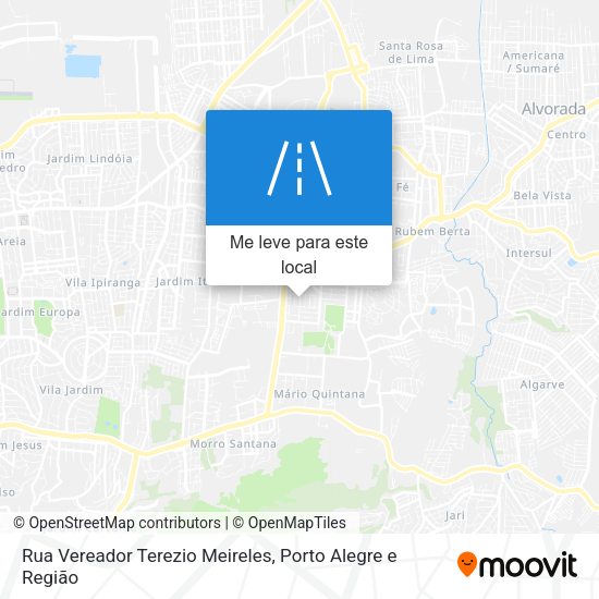 Rua Vereador Terezio Meireles mapa