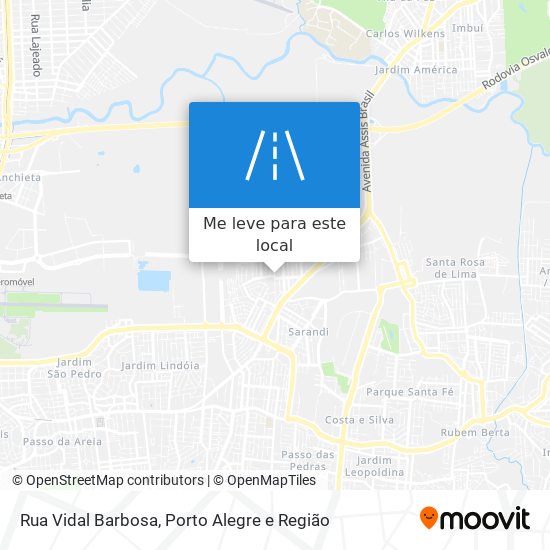 Rua Vidal Barbosa mapa