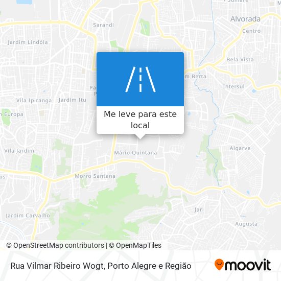 Rua Vilmar Ribeiro Wogt mapa