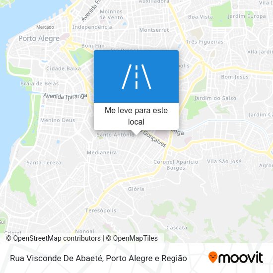 Rua Visconde De Abaeté mapa