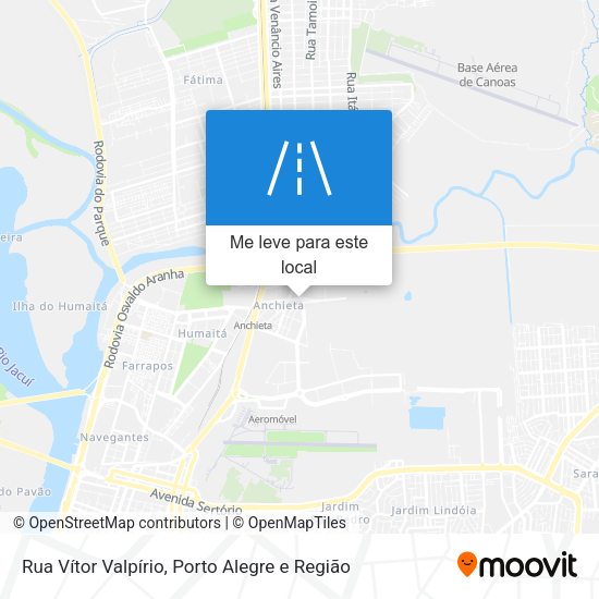 Rua Vítor Valpírio mapa