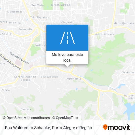 Rua Waldomiro Schapke mapa