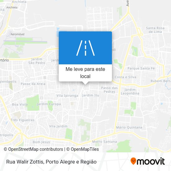Rua Walir Zottis mapa