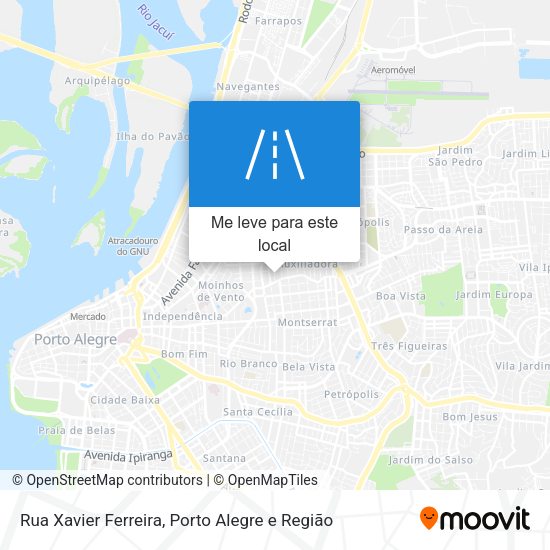Rua Xavier Ferreira mapa