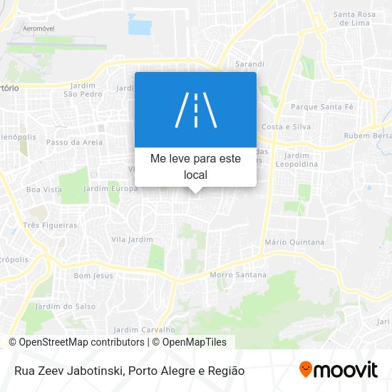 Rua Zeev Jabotinski mapa