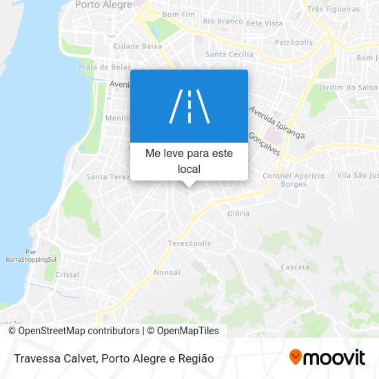 Travessa Calvet mapa