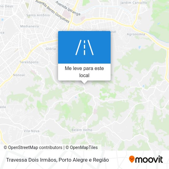 Travessa Dois Irmãos mapa