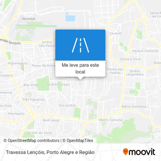 Travessa Lençóis mapa
