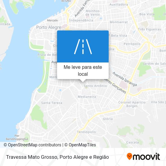 Travessa Mato Grosso mapa