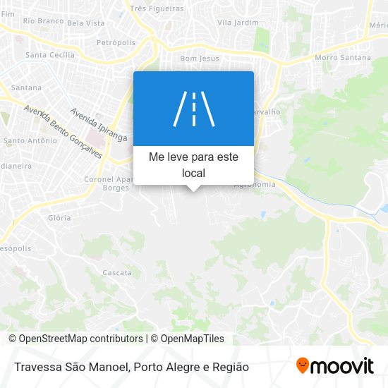 Travessa São Manoel mapa