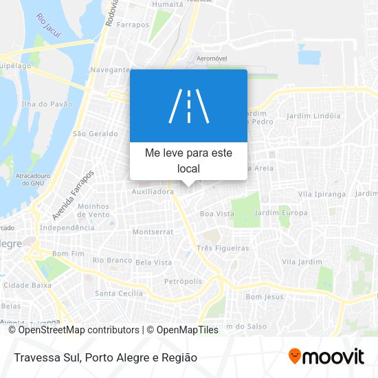 Travessa Sul mapa