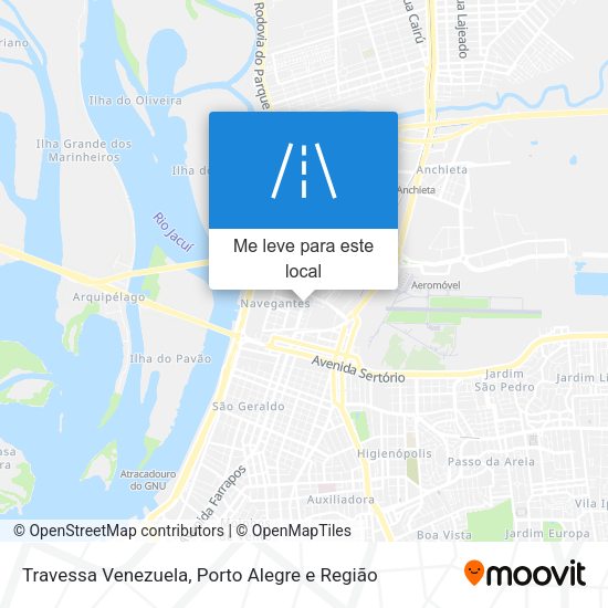 Travessa Venezuela mapa