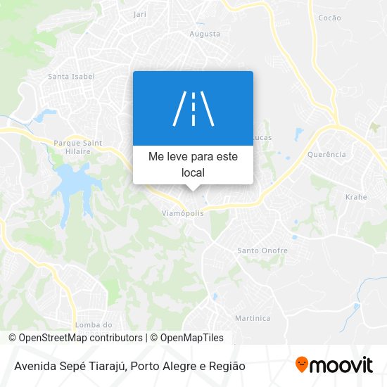 Avenida Sepé Tiarajú mapa