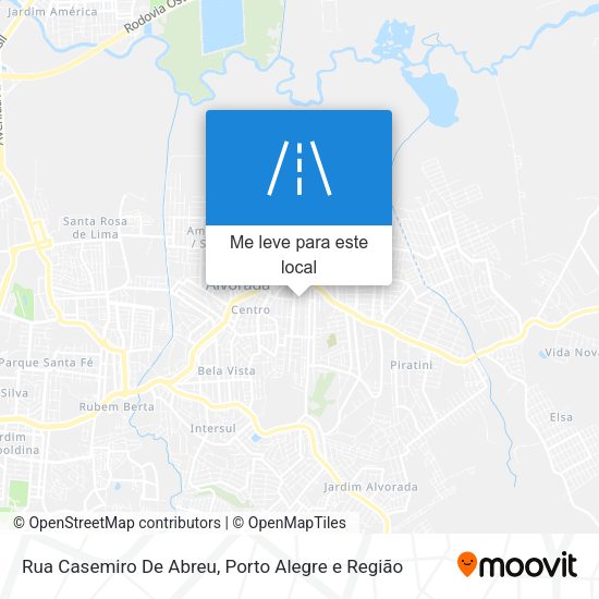 Rua Casemiro De Abreu mapa